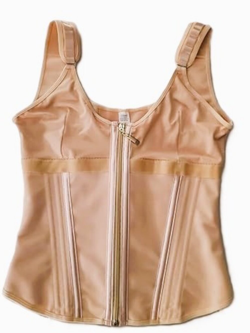 New: Waist Trainer Corset Top in Beige/Nude Size Large